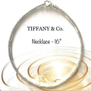 TIFFANY & Co. STERLING .925 NECKLACE CABLE ZIG ZAG
